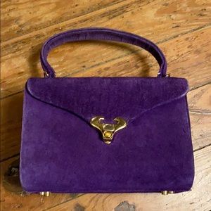 Vintage Purple Box purse made in china